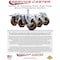 Service Caster 3.5 Inch SS High Temp Glass Filled Nylon Bolt Hole Caster Set with Lock Brake SCC-SSBHTTL20S3514-GFNSHT-4 - alternate 2